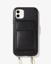 Load image into Gallery viewer, Tres Case Crossbody - Black, iPhone (11 / XR)
