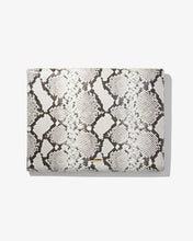 Load image into Gallery viewer, 15" Laptop Clutch - Gray Python