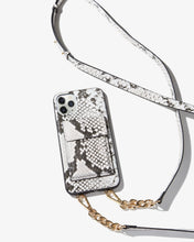 Load image into Gallery viewer, Tres Case Crossbody - Gray Python, iPhone 11 Pro Max / (XS Max)