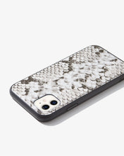 Load image into Gallery viewer, Gray Python Leather, iPhone (11 / XR)