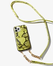 Load image into Gallery viewer, Tres Case Crossbody - Neon Green, iPhone 11 Pro / XS / X