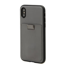 Load image into Gallery viewer, Gray Leather Wallet , iPhone X/XS
