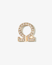 Load image into Gallery viewer, Clear Crystal Embellished Metal Greek Letter Sticker
