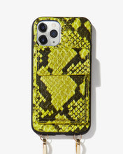 Load image into Gallery viewer, Tres Case Crossbody - Neon Green,  iPhone 11 Pro / XS / X
