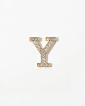 Load image into Gallery viewer, Clear Crystal Embellished Metal Alphabet Sticker
