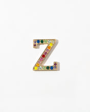 Load image into Gallery viewer, RAINBOW Crystal Embellished Metal Alphabet Sticker

